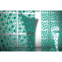 Комплект декоративных панелей SINFONIA 254х254мм (6 штук), отделка зеленая
