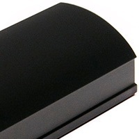 Черный матовый, профиль вертикальный анодированный LAGUNA. Алюминиевая система дверей-купе ABSOLUT DOORS SYSTEM