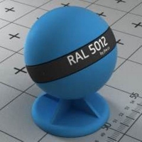 RAL 5012 краска для фасадов МДФ светло-синяя